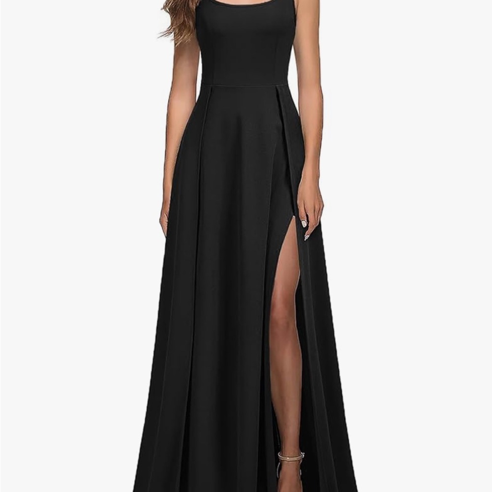 Mushare Elegant Black Sleeveless Dress